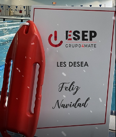 Feliz Navidad piscina de socorrista