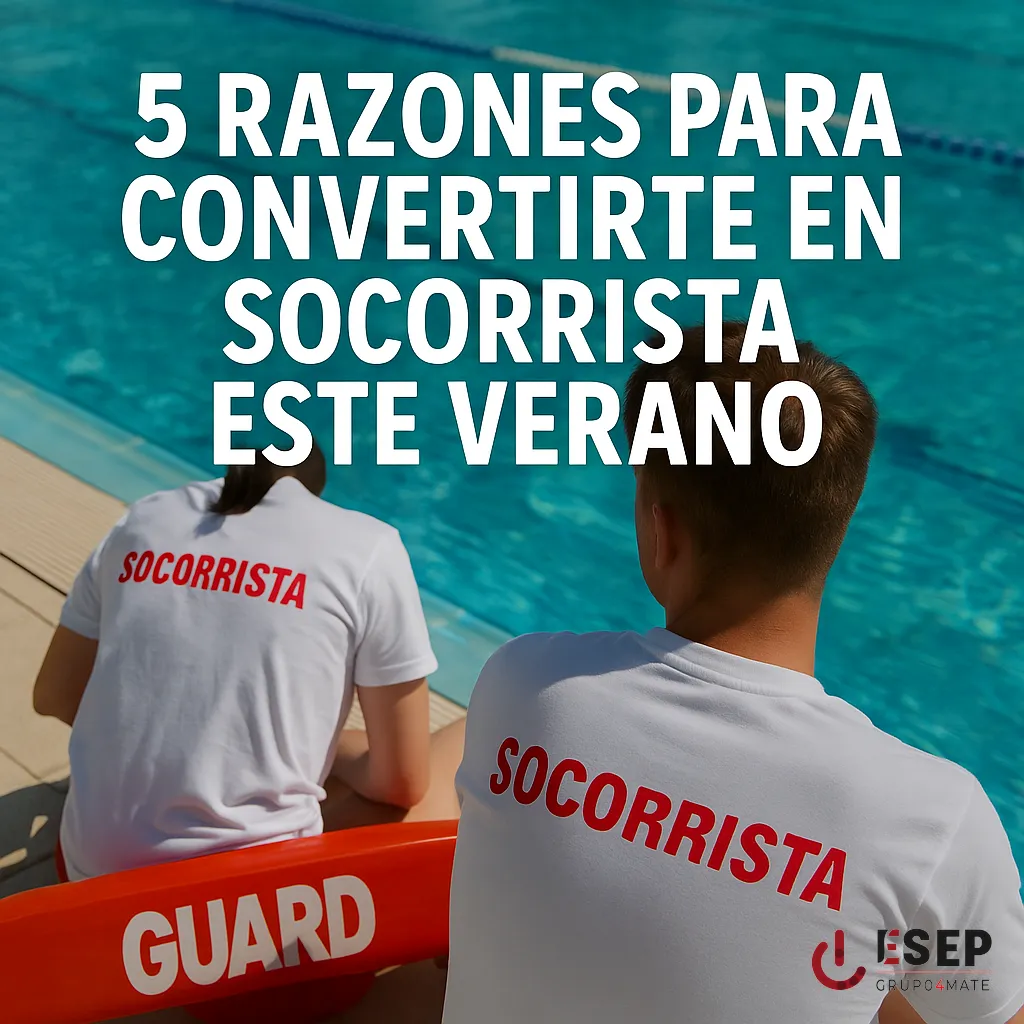 Conviértete en socorrista este verano y trabaja salvando vidas. Estas son las 5 razones por las que no puedes dejar pasar esta oportunidad.